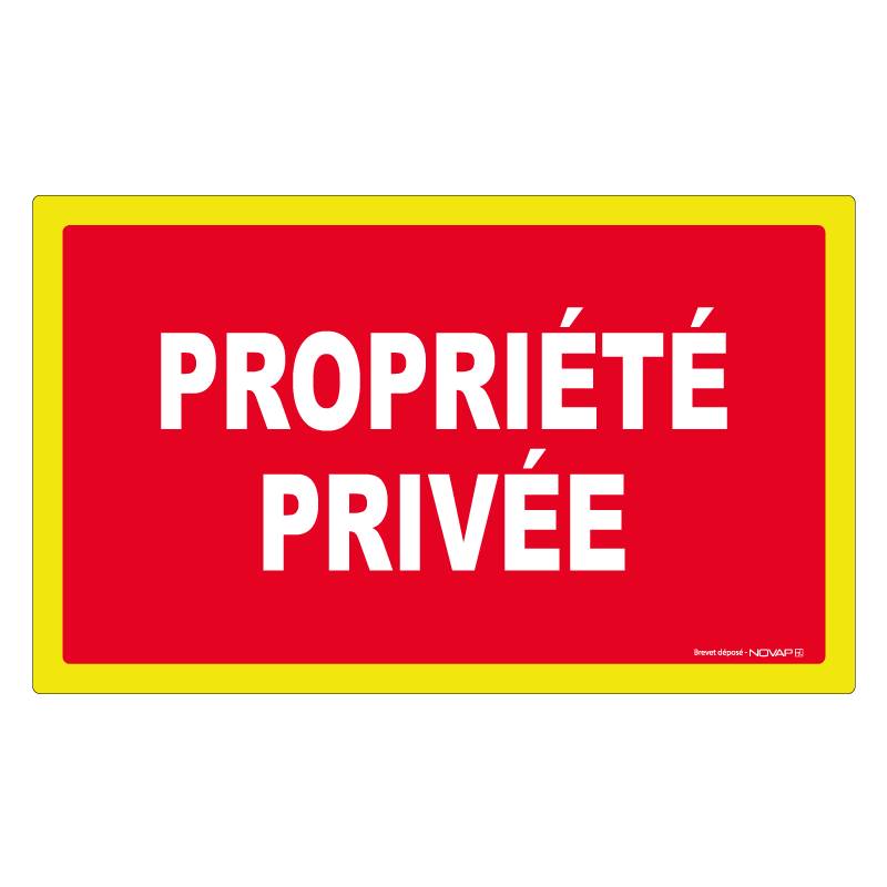 Panneau Propriété privée - haute visibilité - 330x200mm - 4090634