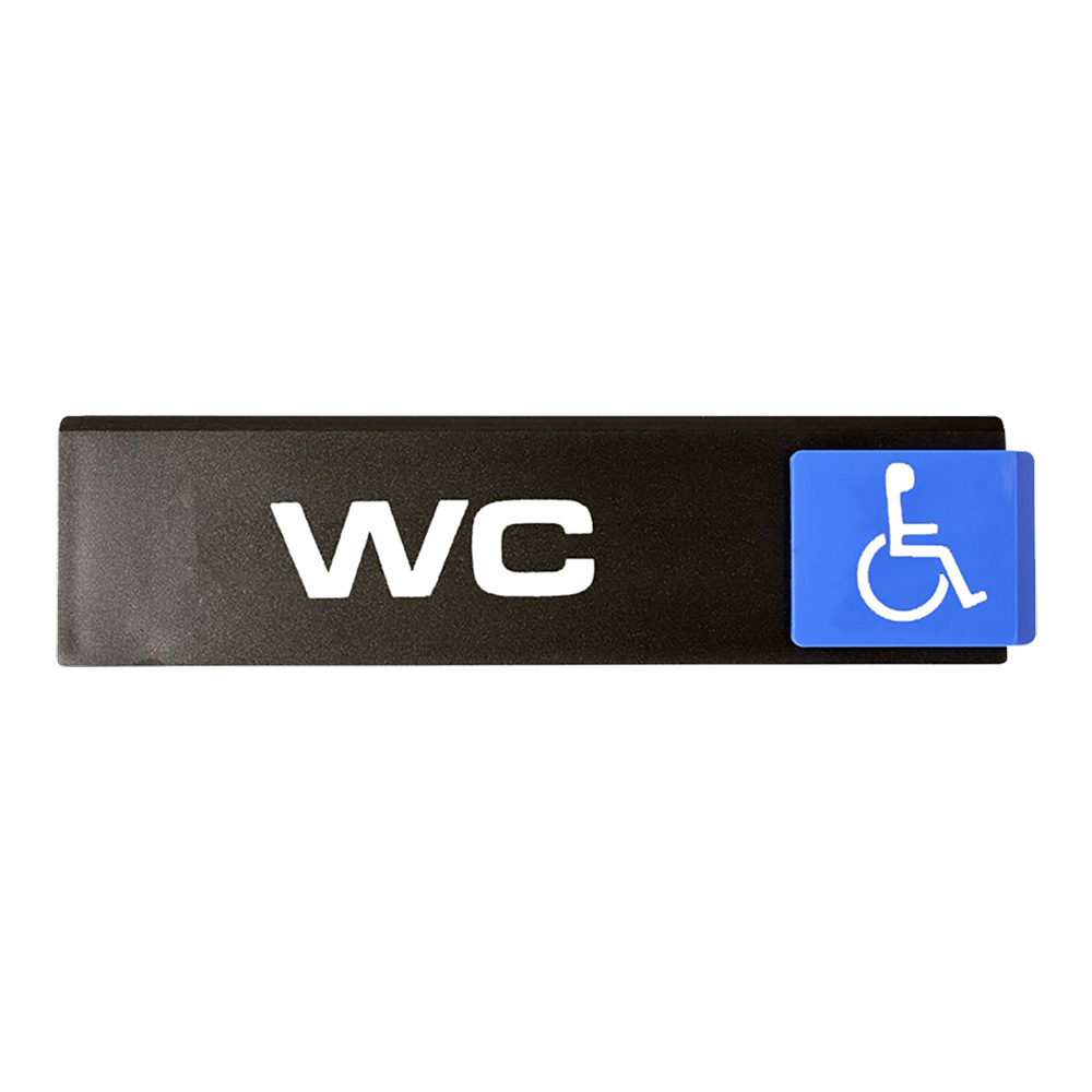 Plaquette de porte WC handicapés - Europe Access 175x45mm - 4261393