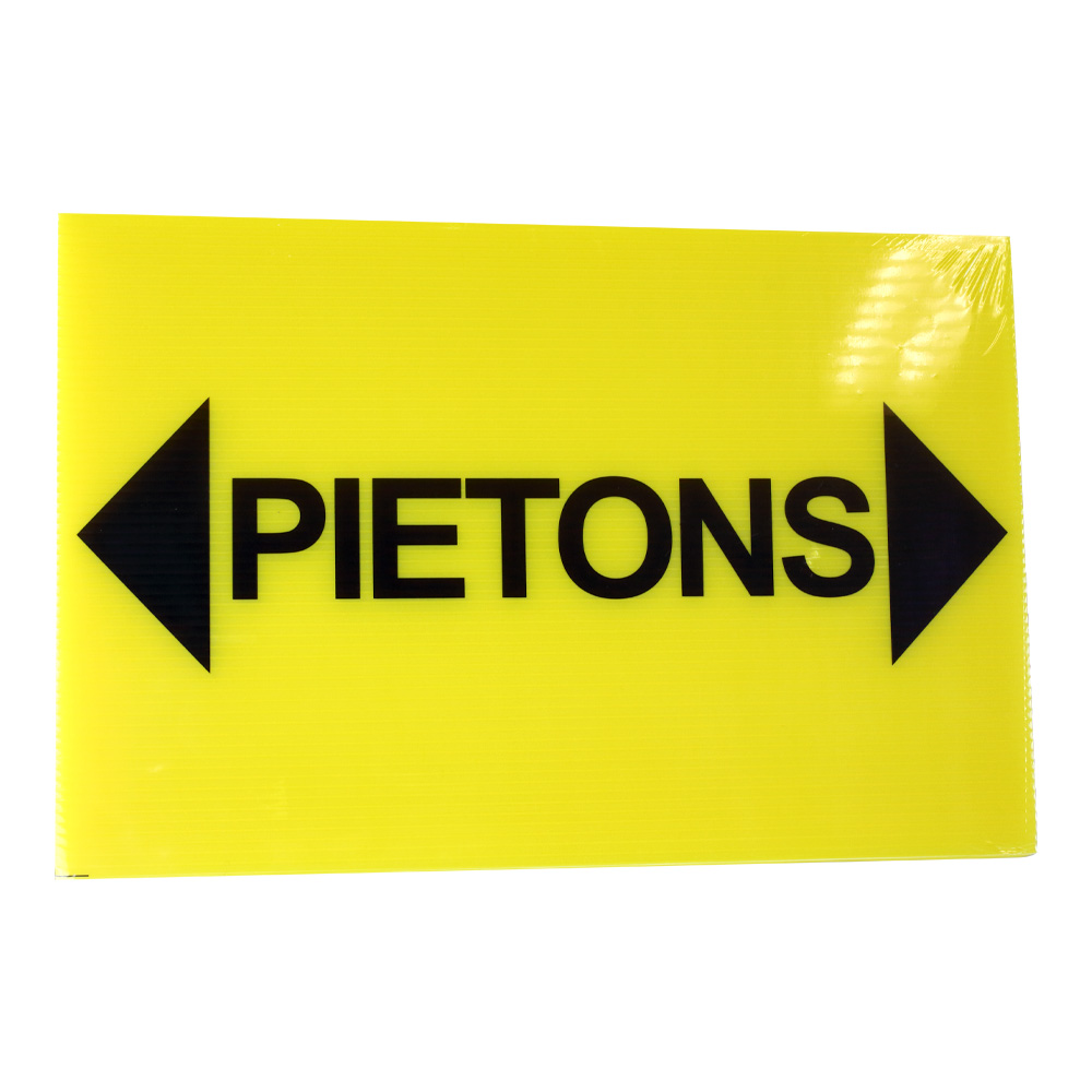 Panneau piétons + flèches 300X200mm - 4304663