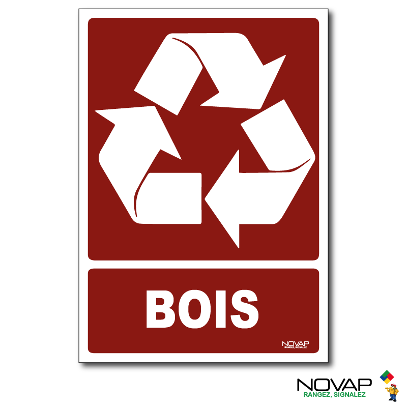 Panneau Recyclage déchets Bois - Rigide A5 - 4600444