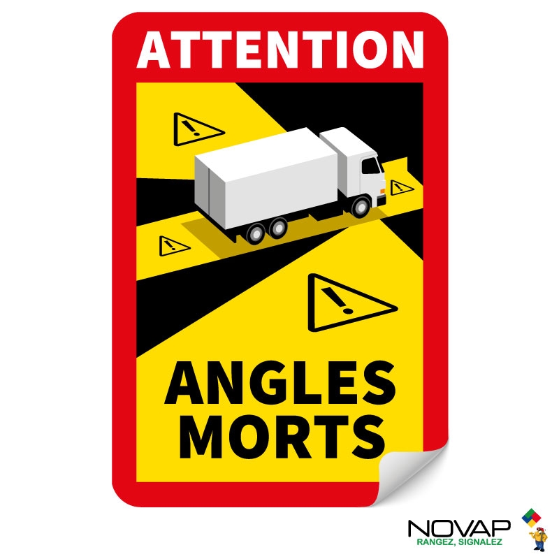 Panneau Angles morts pour camion - Adhésif 250 x 170 mm - 4631011