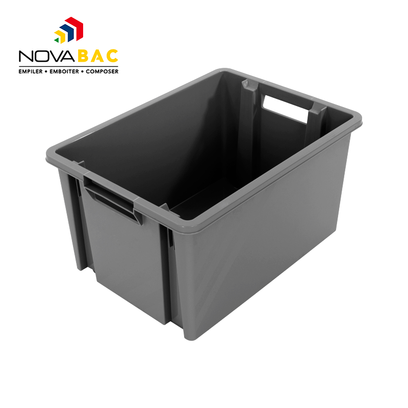 Novabac 6 au 54 Litres Gris Acier - Novap