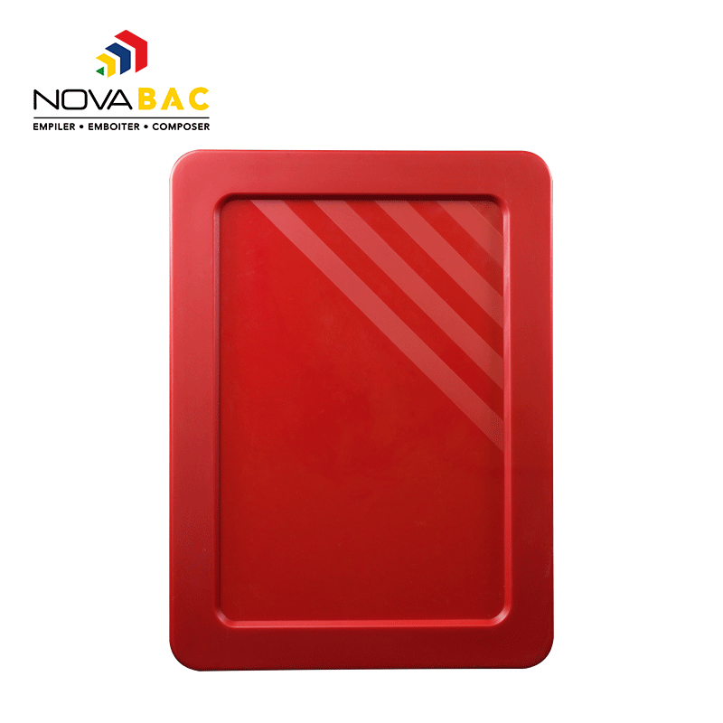 Couvercle Novabac 6 au 54L Rouge - Novap