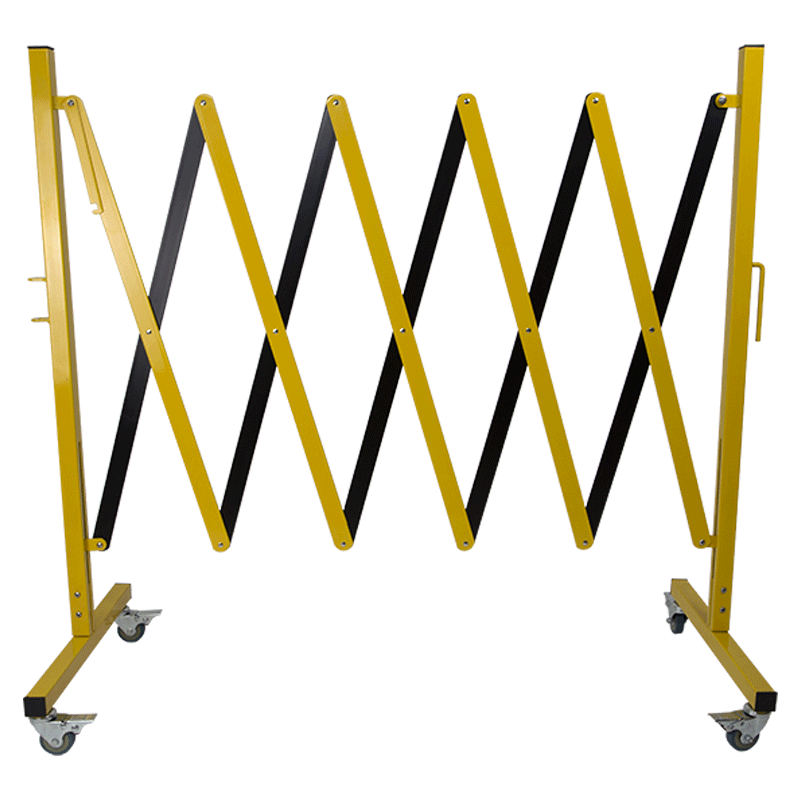 Barrière de chantier extensibles modulable - Jaune/Noir - 8000219