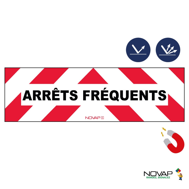 Panneaux d’intervention - Arrêts fréquents - Magnétique - Novap