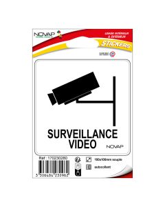 Pictogramme adhésif - Surveillance vidéo - Novap