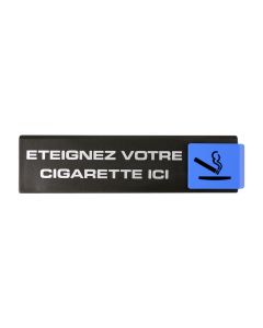 Plaquette de porte Eteignez votre cigarette ici - Europe design 175x45mm - 4260365