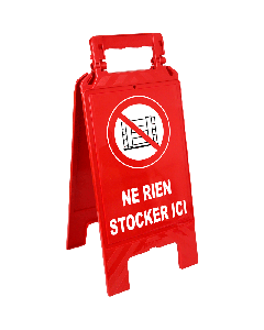 Chevalet Ne rien stocker ici - Novap