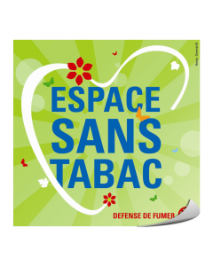 Pictogramme adhésif - Espace sans tabac - Novap