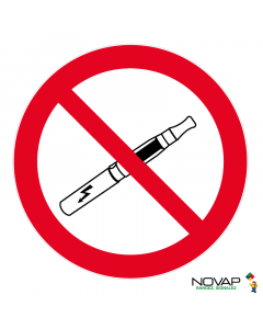 Panneau Interdit de vapoter - Novap