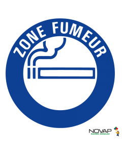 Panneau Zone fumeur - Novap