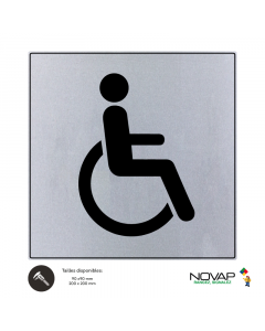 Plaquette Toilettes handicapés - ISO 7001 - NOVAP