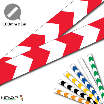 Lot 2 bandes 100mm x 1m - Chevrons - Novap