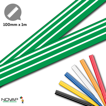 Lot 2 bandes 100mm x 1m - Lignes progressives - Novap