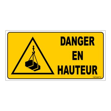 Panneau Danger en hauteur - Rigide 960x480mm - 4000459