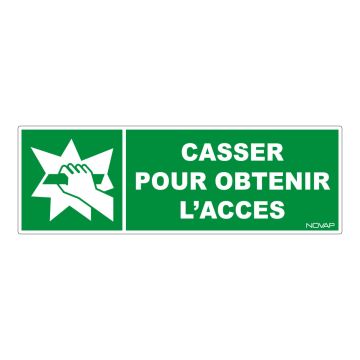 Panneau Casser pour obtenir l'accès - Rigide 450x150mm - 4030890