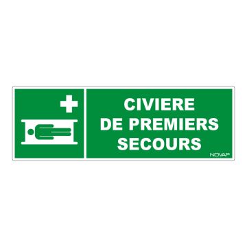 Panneau Civière de premier secours - Rigide 450x150mm - 4030937