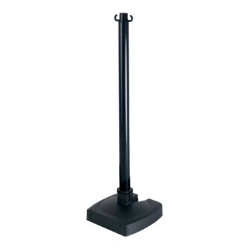 Poteau PVC Noir BI-POSE sur socle lesté 4kg - Novap