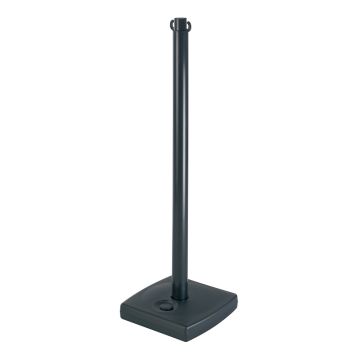 Poteau PVC Noir sur socle à lester 4kg - Novap