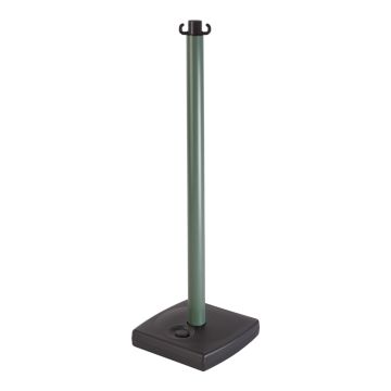 Poteau PVC Bronze sur socle à lester 4kg - Novap