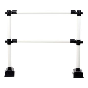 Barrière Express 2 lisses 1m Blanc - Novap