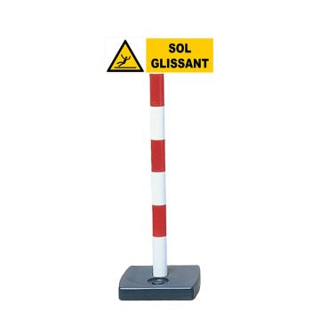 Kit poteau PVC avec panneau - Sol glissant - 2001410