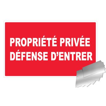 propriété privée défense d'entrer