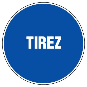 Panneau Tirez - Rigide Ø80mm - 4020327