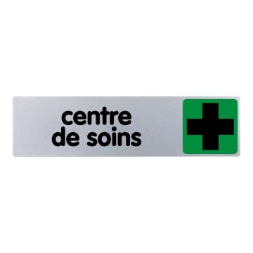 Plaquette de porte Centre de soins - couleur 170x45mm - 4032689