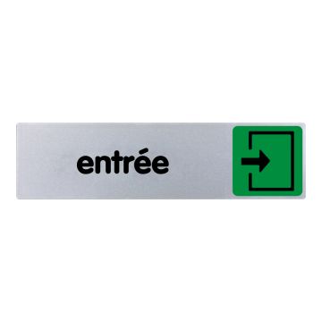 Plaquette de porte Entrée - couleur 170x45mm - 4032863