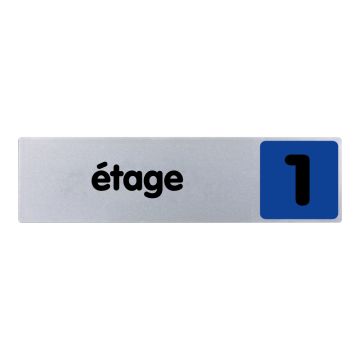 Plaquette de porte 1er étage - couleur 170x45mm - 4032986