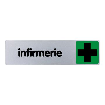 Plaquette de porte Infirmerie - couleur 170x45mm - 4033167