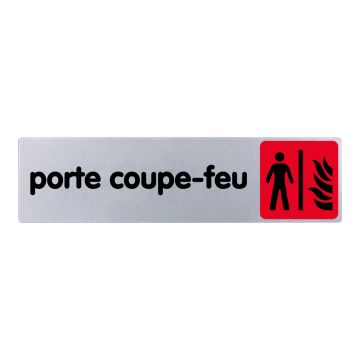 Plaquette de porte Porte coupe-feu - couleur 170x45mm - 4033341