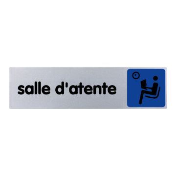 Plaquette de porte Salle d'attente - couleur 170x45mm - 4033457