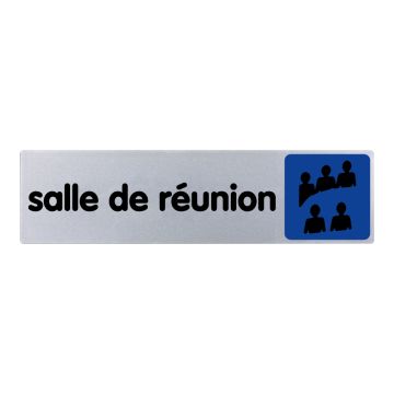 Plaquette de porte Salle de réunion - couleur 170x45mm - 4033464