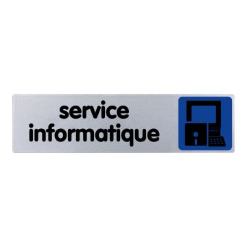 Plaquette de porte Service informatique - couleur 170x45mm - 4033532