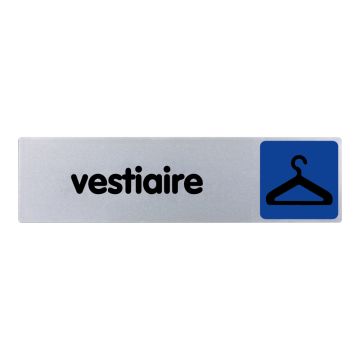 Plaquette de porte Vestiaire - couleur 170x45mm - 4033709