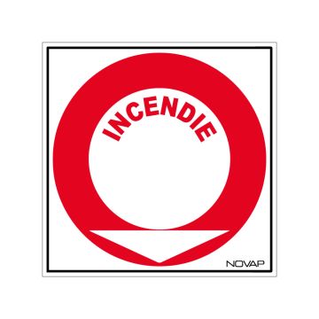 Panneau Incendie - Rigide 200x200mm - 4034768