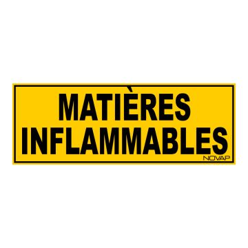 Panneau Matières inflammables - Rigide 330x120mm - 4035000