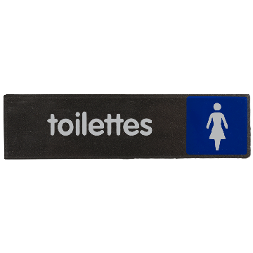 Plaquette Toilettes femmes - Plexi Access 170x45mm - Novap