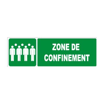 Panneau Zone de confinement - Rigide 450x150 - Novap