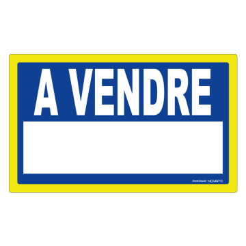 Panneau A vendre - haute visibilité - 330x200mm - novap