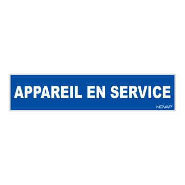 Panneau Appareil en Service - Rigide 330x75mm - 4120027