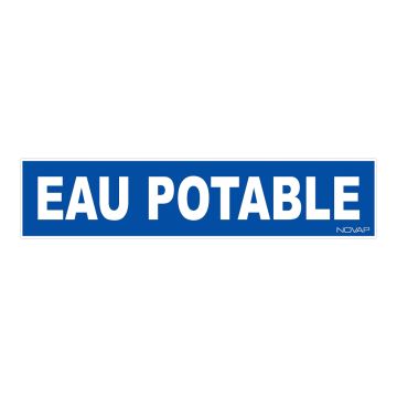 Panneau Eau potable - Rigide 330x75mm - 4120294