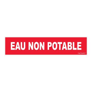 Panneau Eau non potable - Rigide 330x75mm - 4120300