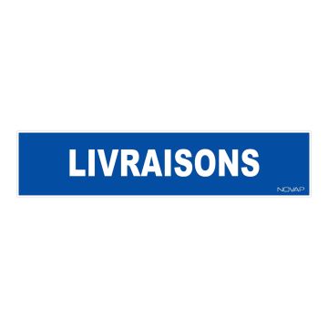 Panneau Livraisons - Rigide 330x75mm - 4120539