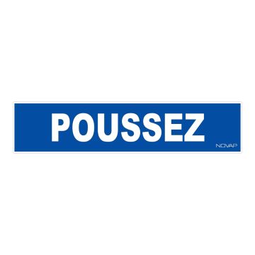 Panneau Poussez - Rigide 330x75mm - 4120652