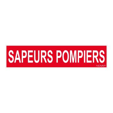 Panneau Sapeurs pompiers - Rigide 330x75mm - 4120799