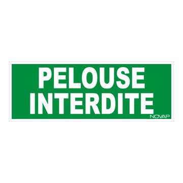 Panneau Pelouse interdite - Rigide 330x120mm - 4140254