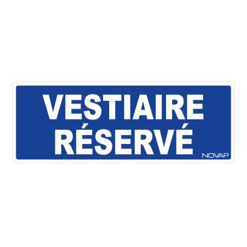 Panneau Vestiaire reserve - Rigide 330x120mm - 4140384